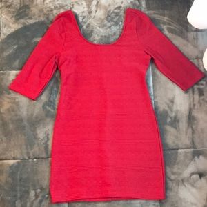 Red cocktail dress